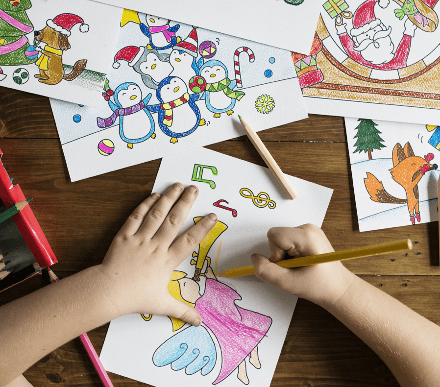 Child drawing a picture