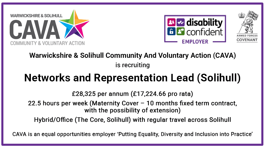 Networks and Representation Lead (Solihull) job icon